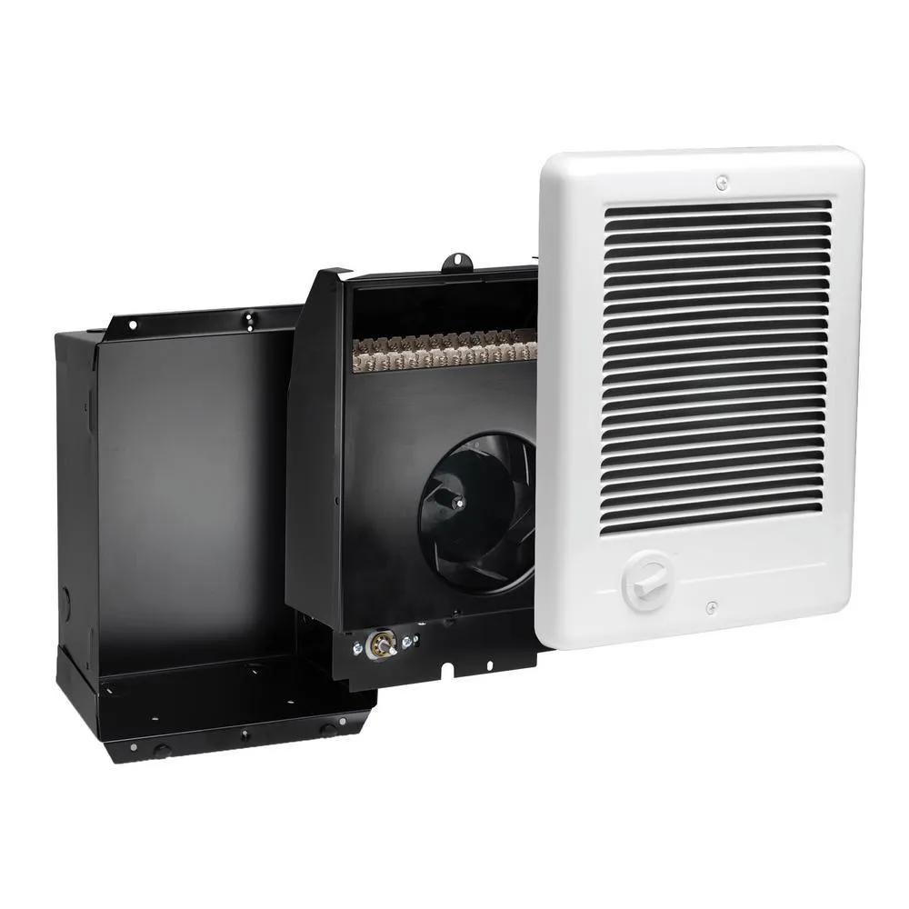 Com-Pak 1,000-Watt 120-Volt Fan-Forced In-Wall Electric Heater in White, photo 6 of 7