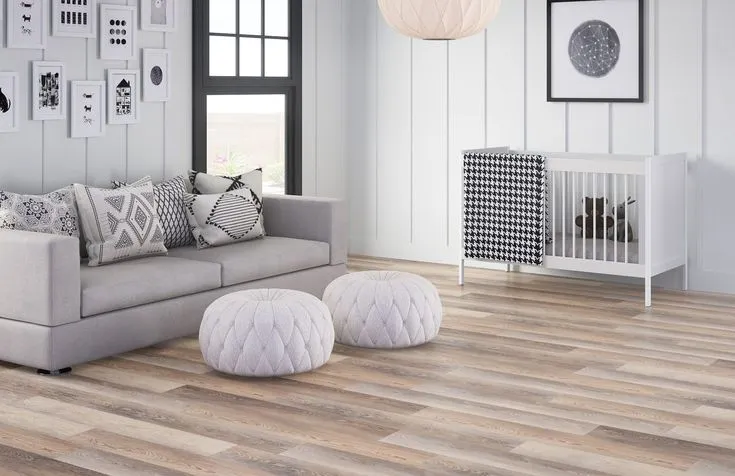 Style Selections Catskill Pine 12-mil x 7-in W x 48-in L Water Resistant Interlocking Luxury Vinyl Plank Flooring, photo 3 of 8