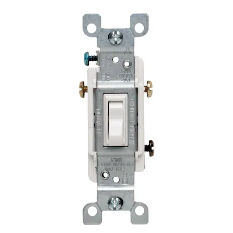 15 Amp 3-Way Toggle Switch, White