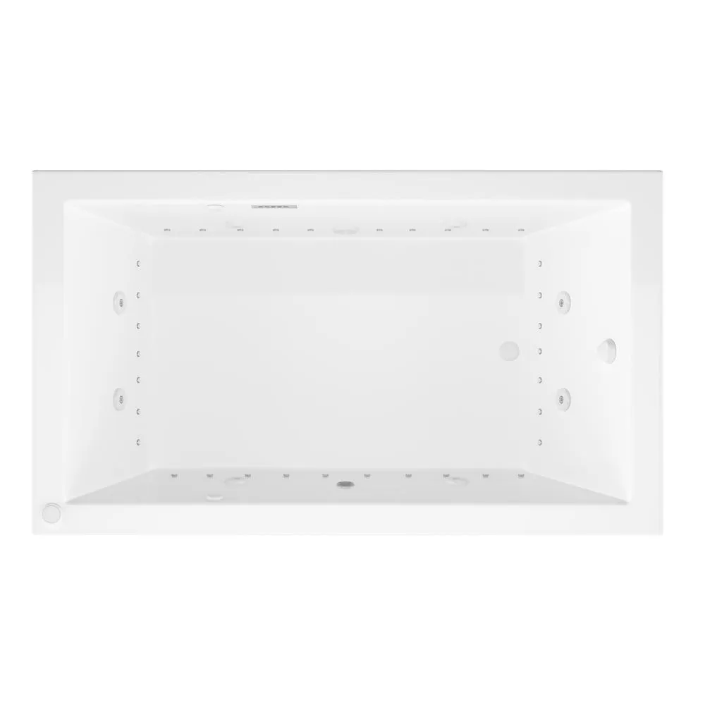 Universal Tubs Sapphire Diamond Series 5 ft. Right-Drain Rectangular Drop-in Whirlpool and Air Bath Tub in White, photo 2 of 21