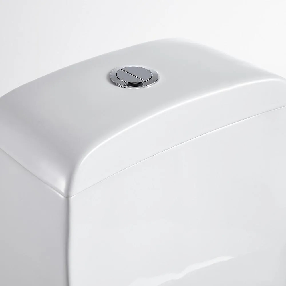 1-Piece 1.28 GPF Dual Flush High Efficiency Elongated Toilet in White, Seat Included, photo 5 of 7