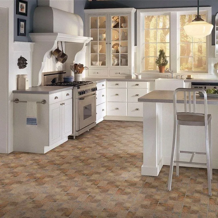 TrafficMASTER Bodden Bay 12 in. x 12 in. Terra Cotta Peel and Stick Vinyl Tile (30 sq. ft. / case), photo 4 of 8