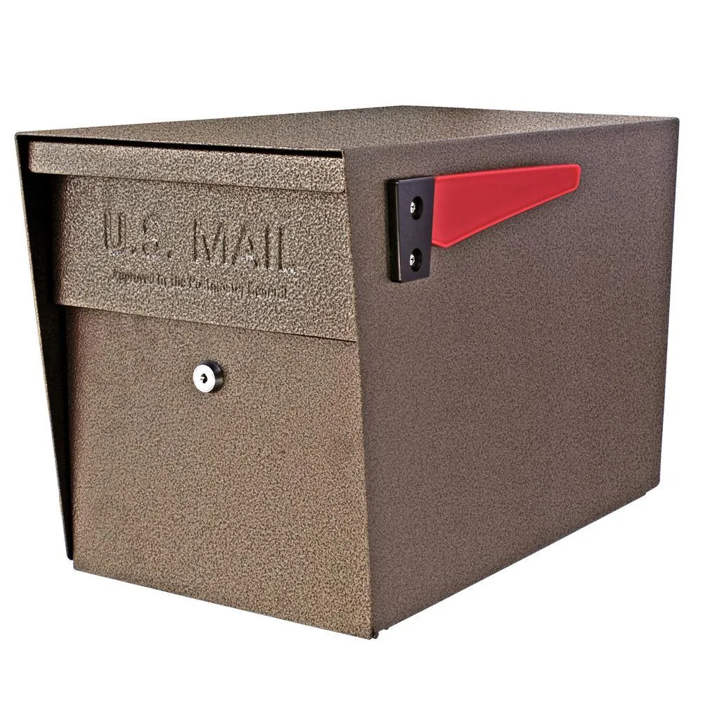 Mail Boss Locking Post Mount Mailbox with High Security Reinforced Patented Locking System, Black, photo 15 of 16