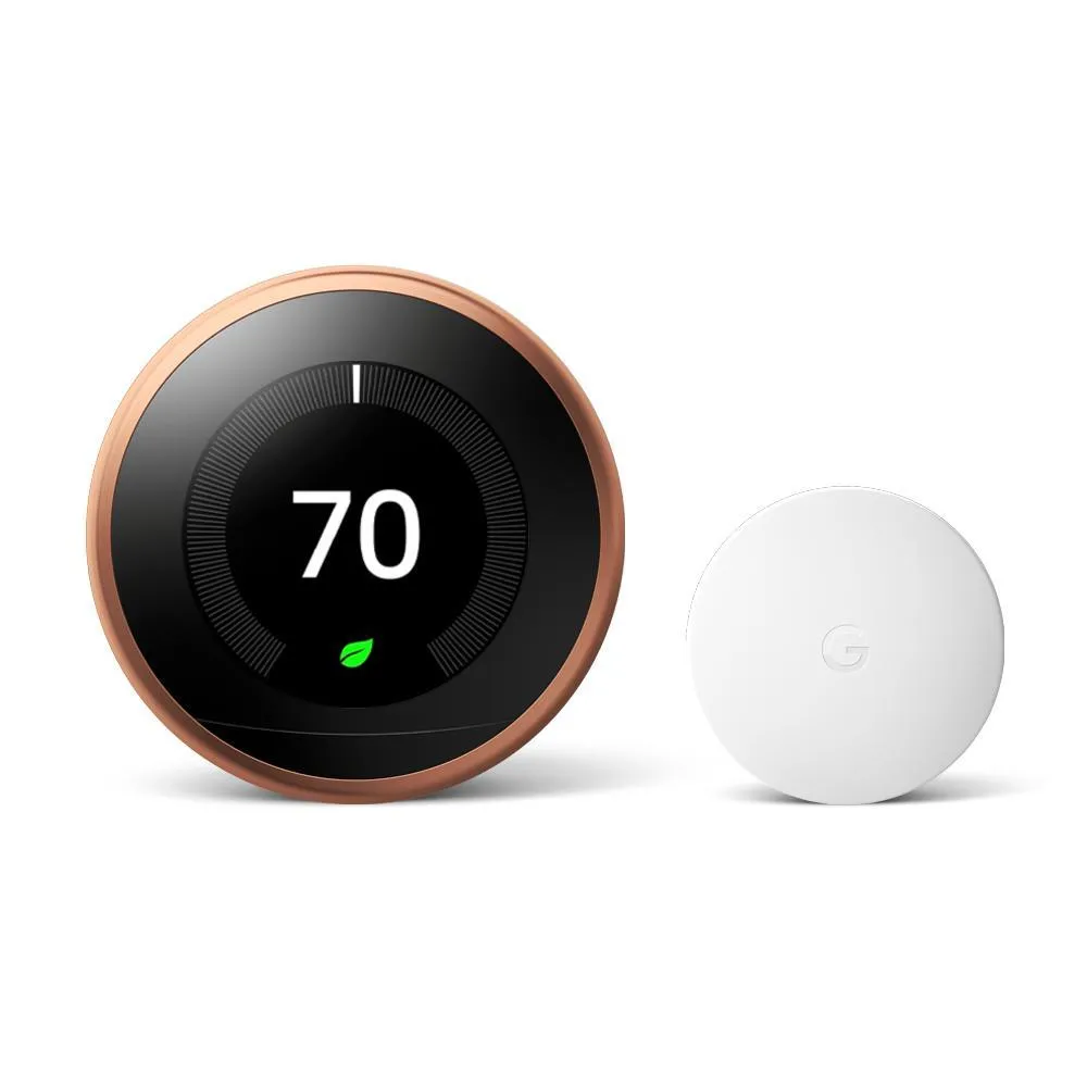 Nest Learning Thermostat 3rd Gen in White and Google Nest Temperature Sensor, photo 11 of 11