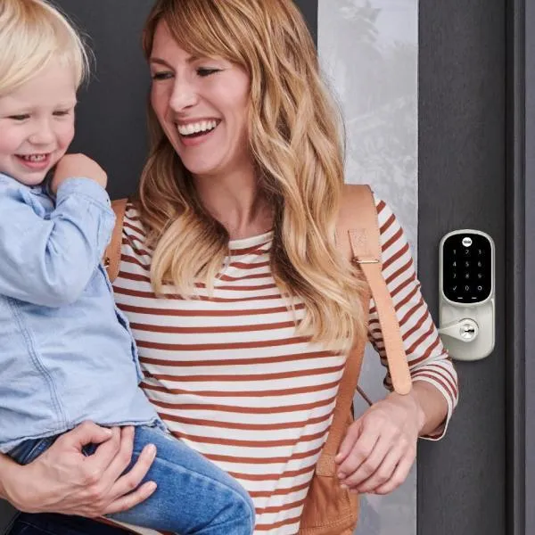 Satin Nickel Assure Lever Touchscreen, Wi-Fi and Bluetooth Deadbolt, photo 4 of 6