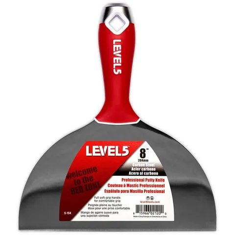 8 in. Carbon Steel Putty Knife with Hammerend