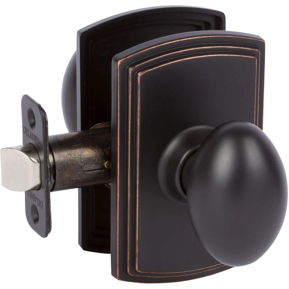 Italian Collection Canova Black Hall/Closet Door Knob, photo 3 of 3