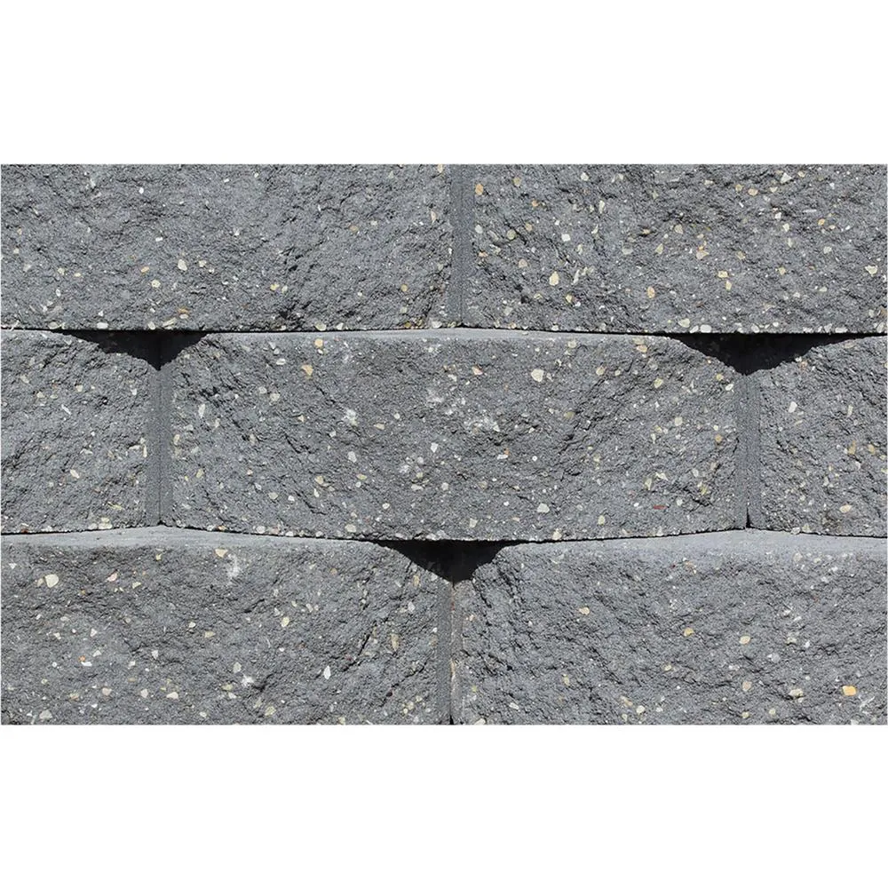 Rockwood Retaining Walls Cottage Stone 4 in. H x 12 in. W x 8.5 in. D Gray Concrete Garden Wall Block (96-Pieces/31.68 sq. ft./Pack), photo 2 of 5
