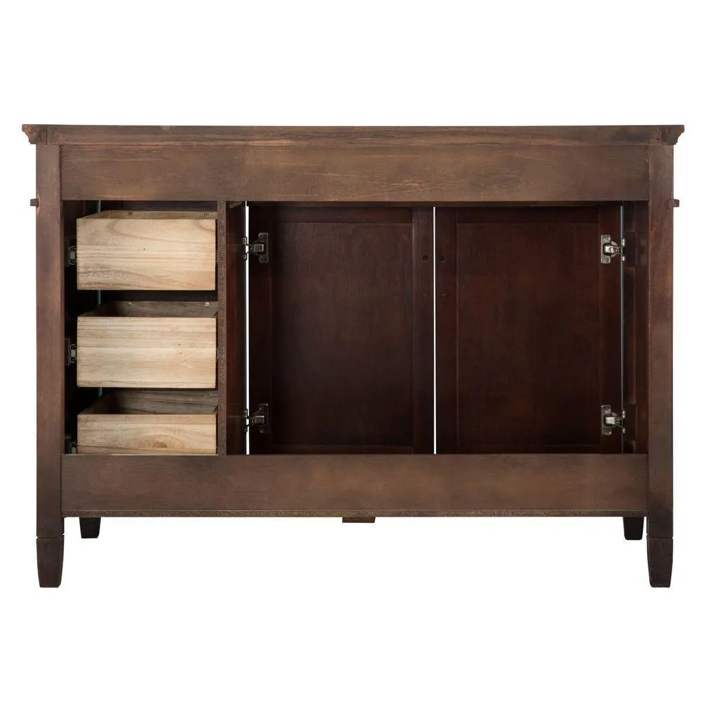 Ashburn 48 in. W Bath Vanity Cabinet Only in Mahogany, photo 4 of 26
