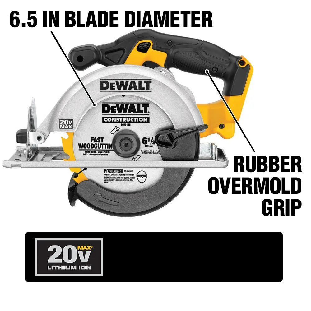 DEWALT 20-Volt Max Lithium-Ion Cordless Combo Kit (10-Tool) w/ (2) Batteries 2.0Ah, Charger & Tool Bag, photo 6 of 41
