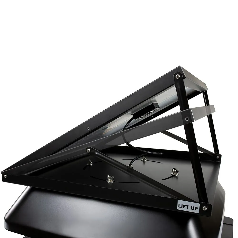 QuietCool 40-Watt Hybrid Solar/Electric Powered Roof Mount Attic Fan with Included Inverter, photo 8 of 10