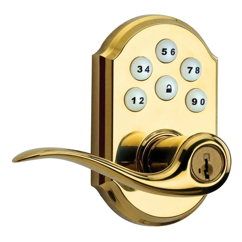 Kwikset Z-Wave SmartCode Lifetime Satin Nickel Electronic Tustin Door Lever Featuring SmartKey Security, photo 2 of 3