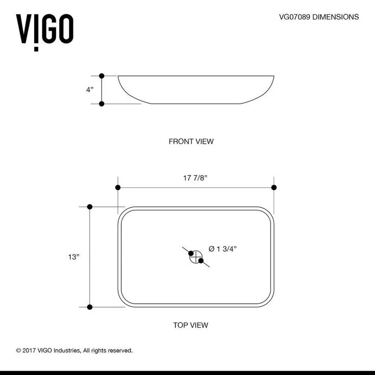 VIGO 18 Rectangular Russet Glass Vessel Bathroom Sink Set With Linus Vessel Faucet In Antique Rubbed Bronze, photo 7 of 11