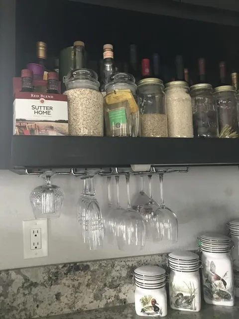 4.51 × 1.61 in 1-Tier Under-shelf Metal Stemware Holder