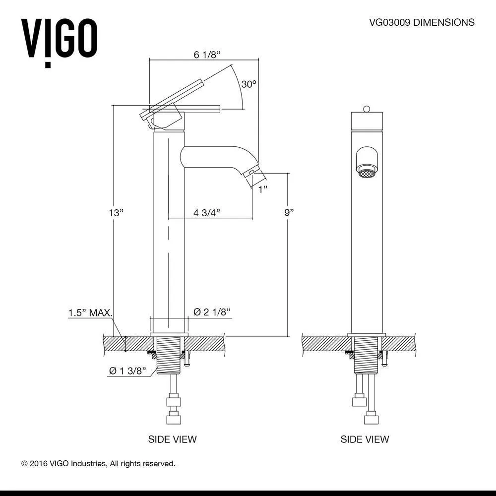 VIGO Hibiscus White Matte Stone Vessel Bathroom Sink and Seville Bathroom Vessel Faucet in Matte Black, photo 15 of 15