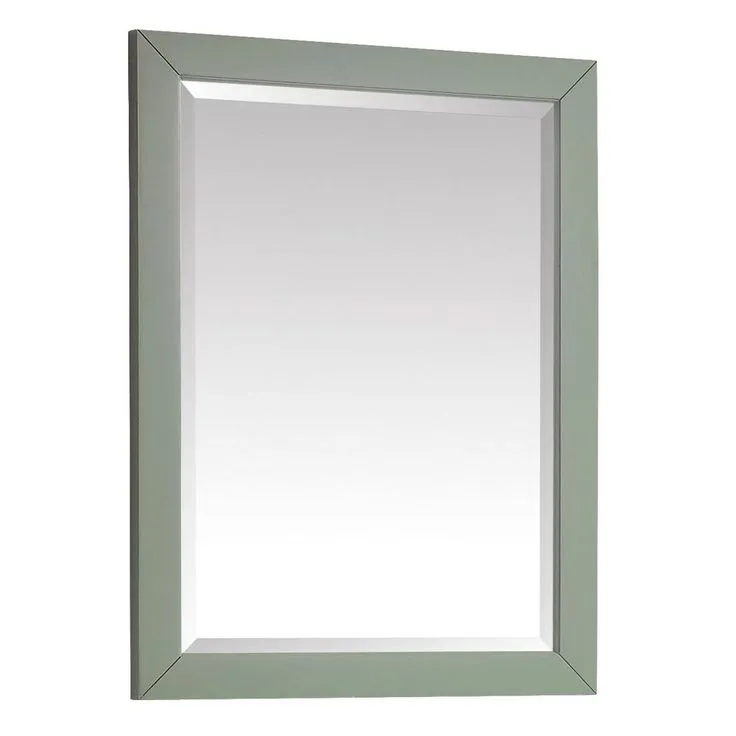 27.25 in. W x 32.00 in. H Framed Rectangular Beveled Edge Bathroom Vanity Mirror in Sea Green finish, photo 3 of 5