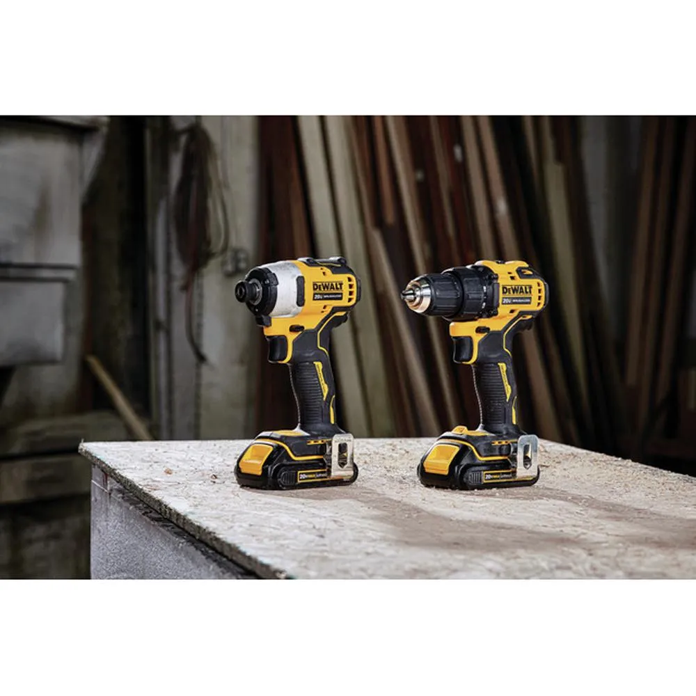 DEWALT ATOMIC 20-Volt MAX Lithium-Ion Brushless Cordless Compact Drill/Impact Combo Kit (2-Tool) 2 Batteries 1.3Ah and Charger, photo 12 of 14