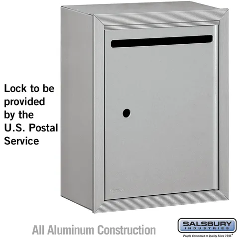 Surface Mounted Aluminum Letter Box with USPS Access