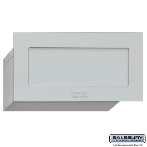 Recessed Aluminum Mail Drop for Private Mail Access