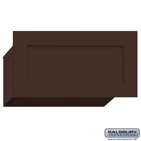 Bronze Recessed Mail Drop with Spring-Loaded Flap