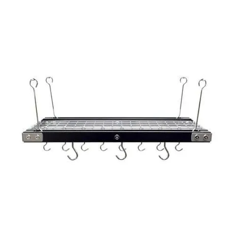 26.18 × 15.35 in Black Walnut Pot Rack