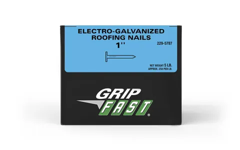 1" Electro-Galvanized Roofing Nails (5 lb Box)