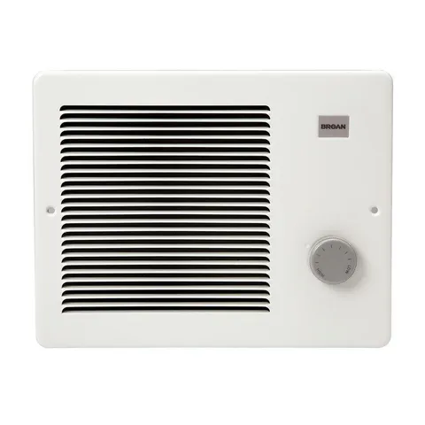 1,000-Watt Front-Mountable Wall Heater in White