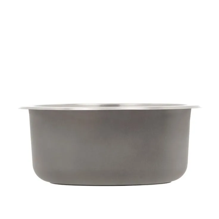 Undermount 18-Gauge Stainless Steel 16 in. 0-Hole Round Single Bowl Bar Sink, photo 3 of 10