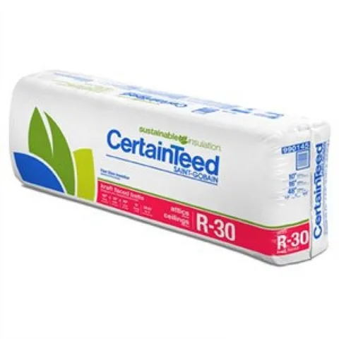 CertainTeed R-30C Kraft Faced Fiberglass Batt Insulation