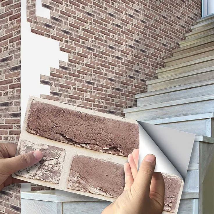 7.87'' X 3.94" 3D Self-Adhesive Kitchen Wall Tiles Bathroom Mosaic Brick Stickers Home DIY Decor, photo 10 of 10