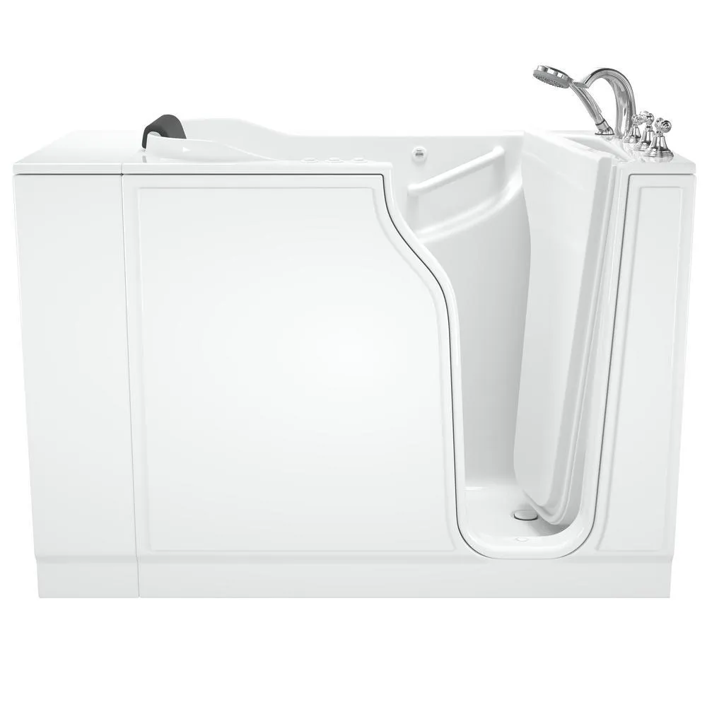 Gelcoat Premium Series 52 in. x 30 in. Right Hand Walk-In Whirlpool and Air Bathtub in White, photo 4 of 17