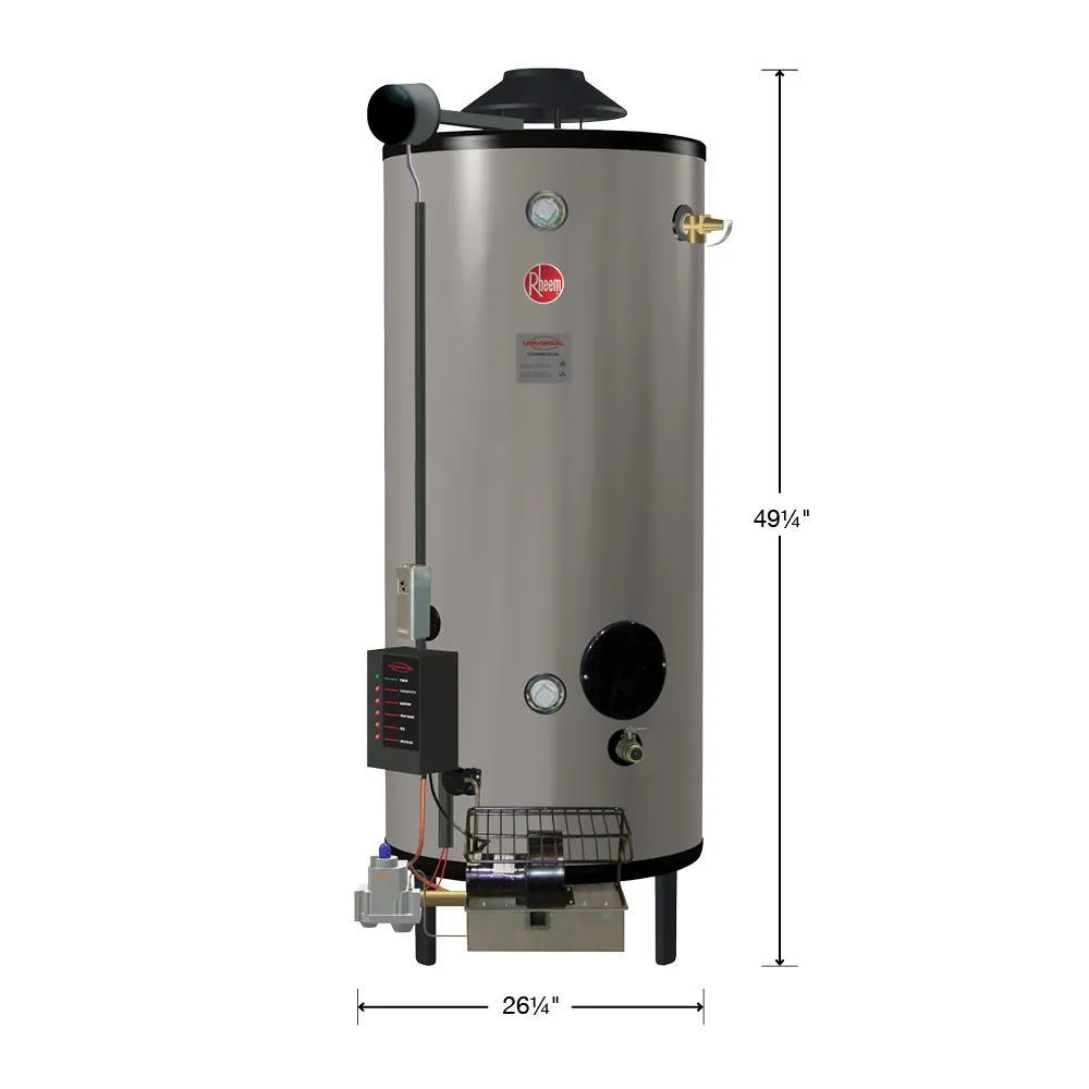 Commercial Universal Heavy Duty 75 Gal. 125K BTU Low NOx (LN) Natural Gas Tank Water Heater, photo 10 of 11