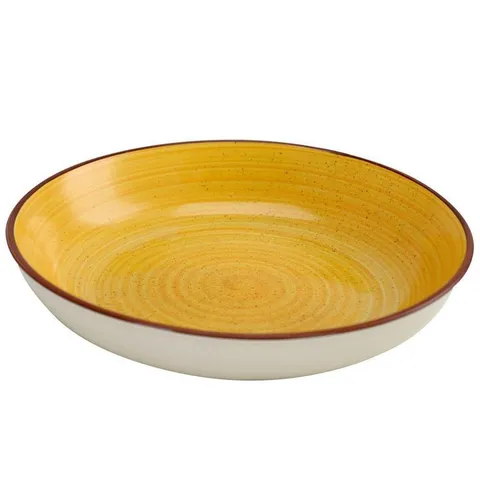 12.05 oz. Assorted Colors Stoneware Pasta Bowls (4-Piece)