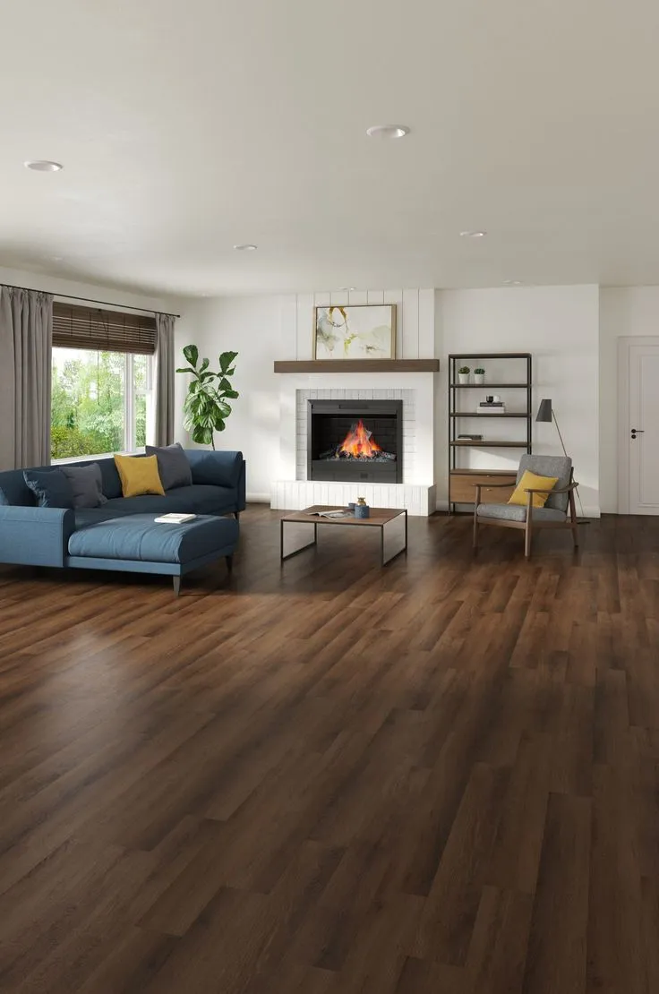 Style Selections Penny Oak 6-mil x 6-in W x 48-in L Water Resistant Interlocking Luxury Vinyl Plank Flooring, photo 2 of 8