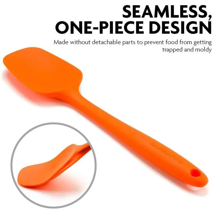 Premium Silicone BPA-Free Spatula, Stainless Steel Core, 500°F Heat-Resistant, Non-Stick, Dishwasher Safe (SP2001O), photo 2 of 7