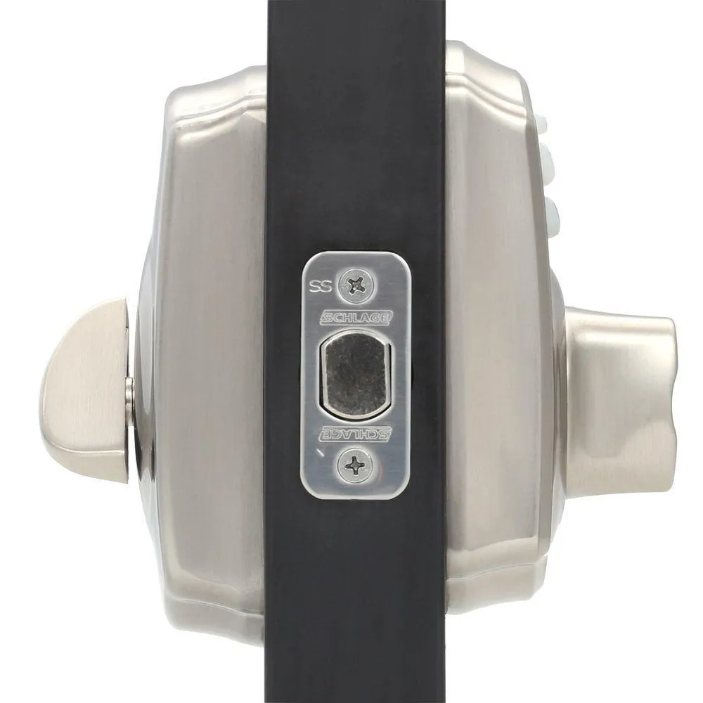 Camelot Satin Nickel Keypad Electronic Door Lock Deadbolt, photo 2 of 11