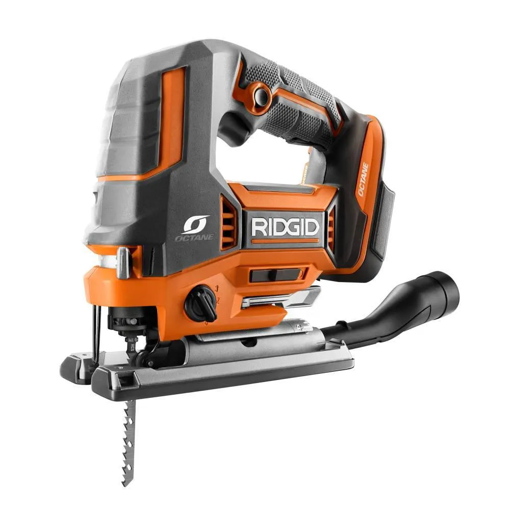 RIDGID 18-Volt Cordless 2-Tool Combo Kit with OCTANE Brushless Jig Saw and Brushless 3 in. x 18 in. Belt Sander (Tools Only), photo 3 of 12