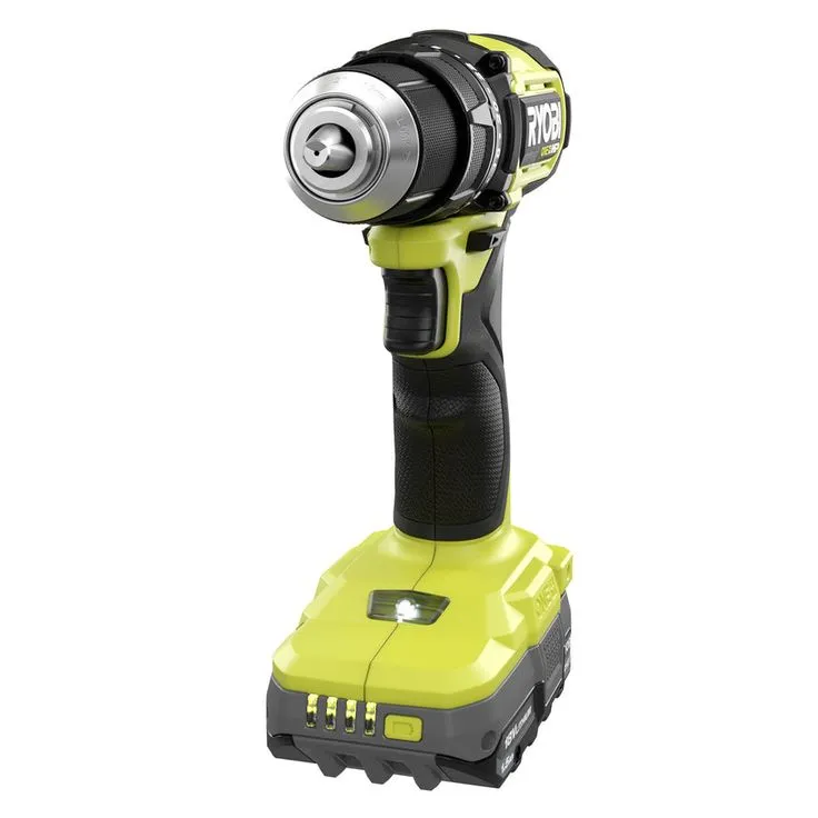 RYOBI ONE+ HP 18V Brushless Cordless Compact 1/2 in. Drill/Driver Kit with (2) 1.5 Ah Batteries, Charger and Bag, photo 6 of 8