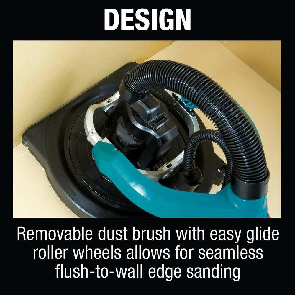 Makita 5.0 Ah 18-Volt LXT Lithium-Ion Brushless Cordless 9 in. Drywall Sander Kit, AWS Capable with bonus 18V LXT Cut-Out Saw, photo 10 of 14
