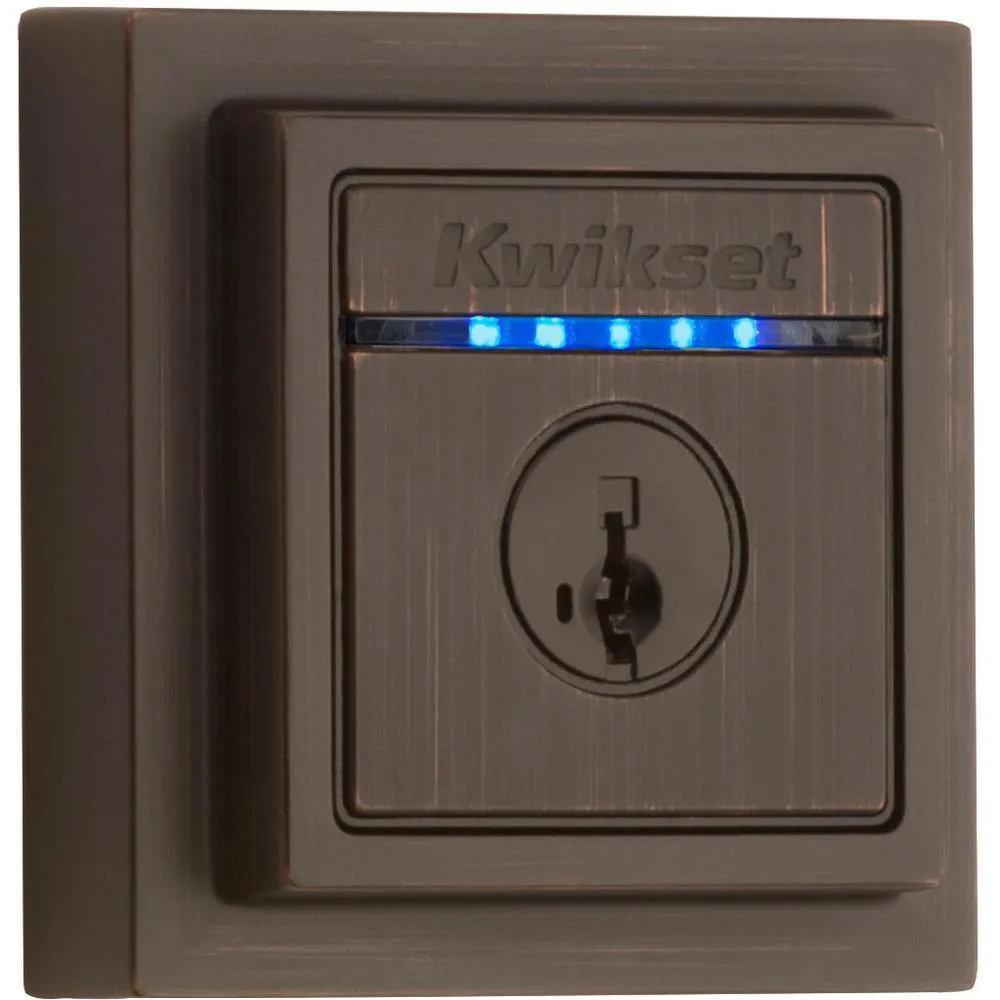 Kevo 2nd Gen Contemporary Square Matte Black Single Cylinder Touch-to-Open Bluetooth Smart Lock Deadbolt, photo 9 of 9
