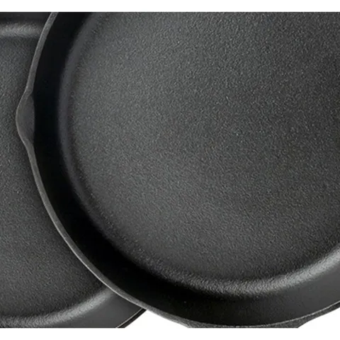 6-Piece Cast Iron Nonstick Skillet Set in Black