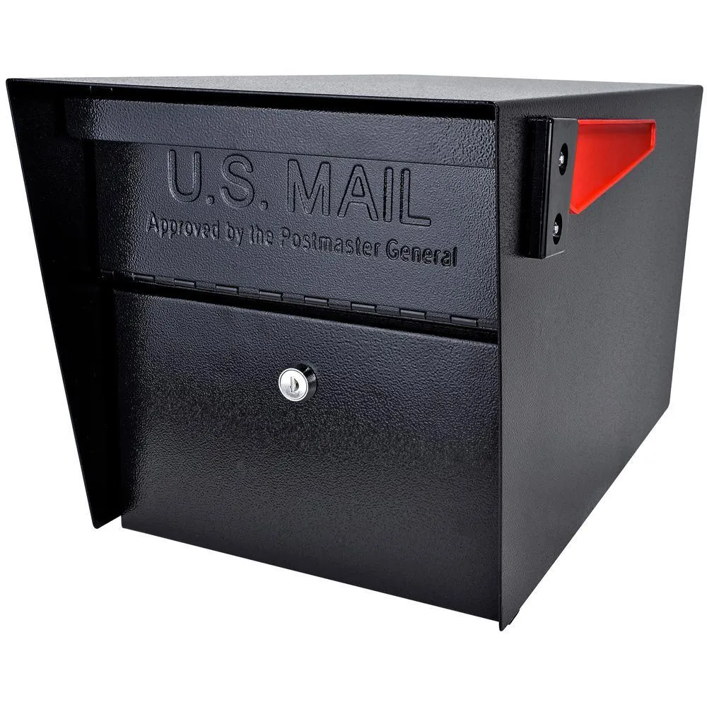 Mail Boss Mail Manager Locking Post-Mount Mailbox with High Security Reinforced Patented Locking System, Black, photo 8 of 13