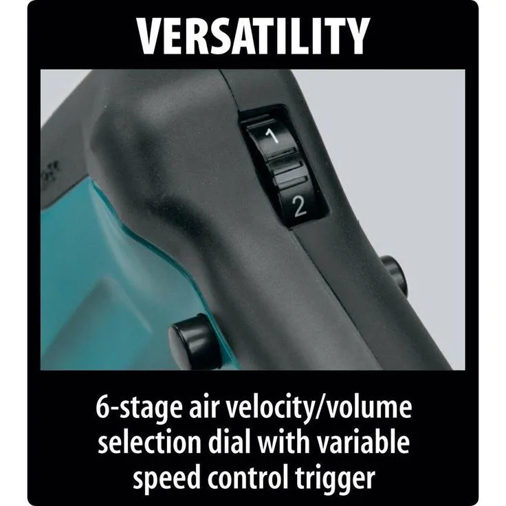 Makita 120 MPH 473 CFM 18-Volt X2 (36-Volt) LXT Lithium-Ion Cordless Brushless Leaf Blower with Bonus Flat End Nozzle, photo 8 of 11