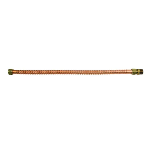 3/4 in. FIP/MIP x 3/4 in. FIP x 24 in. Copper Water Heater Connector
