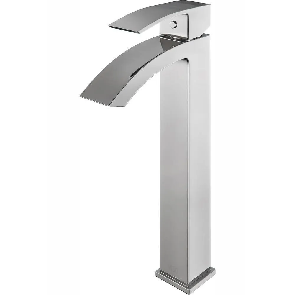 VIGO Single Hole Single-Handle Vessel Bathroom Faucet in Brushed Nickel, photo 12 of 13