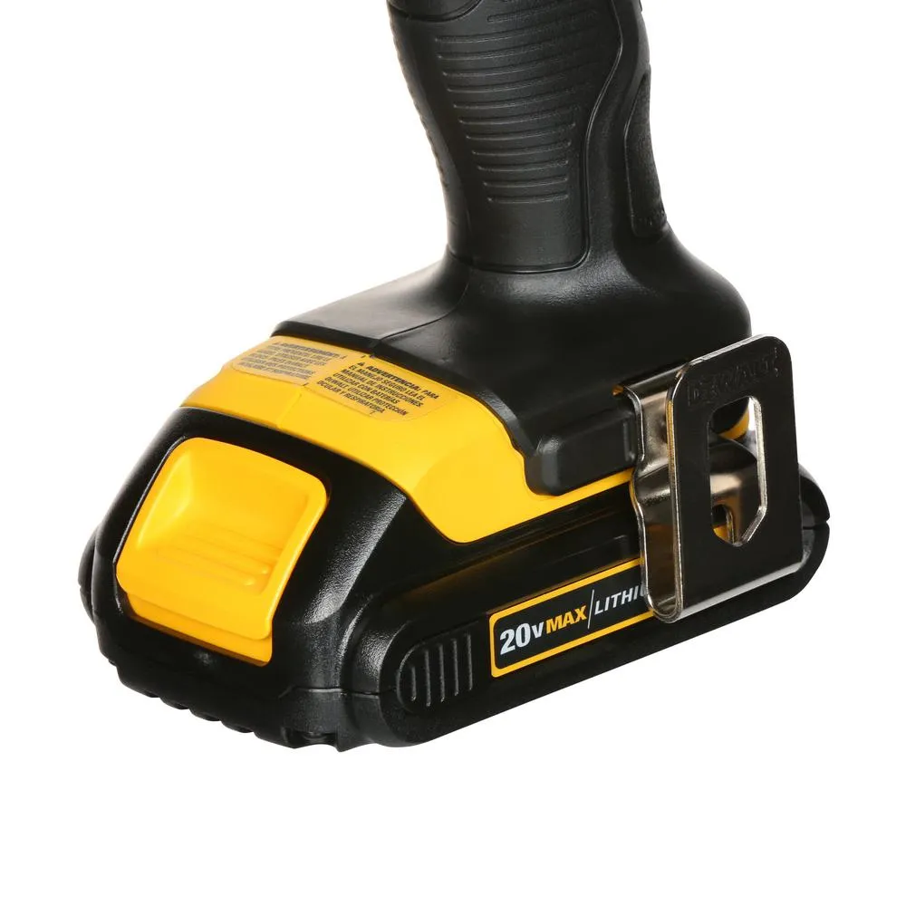 DEWALT 20-Volt MAX Lithium-Ion Cordless 1/4 in. Impact Driver with (2) Batteries 1.5Ah, Charger and Tool Bag, photo 11 of 15