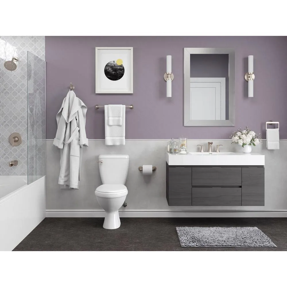 Brea 3-Piece Bath Hardware Set in Brushed Nickel, photo 2 of 2