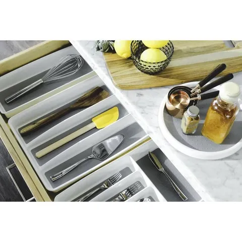15.25 × 12.06 in Plastic Cutlery Insert Drawer Organizer