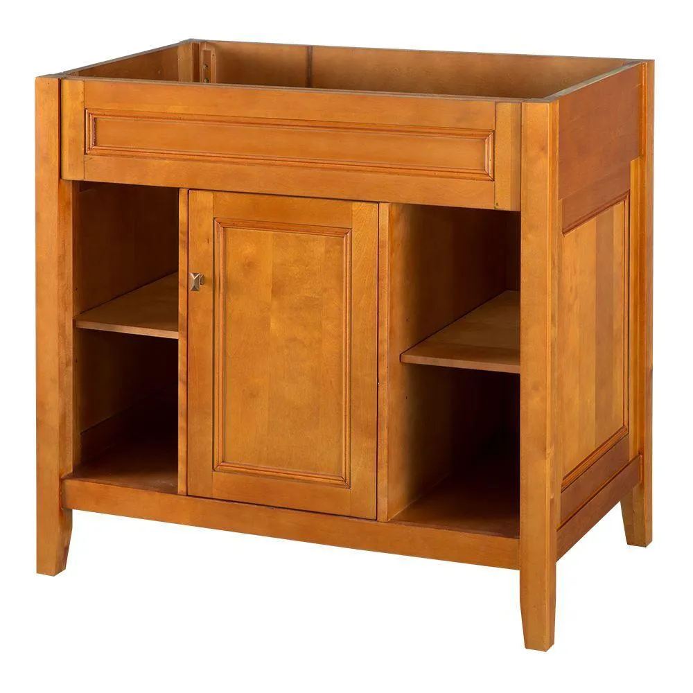 Exhibit 48 in. W Bath Vanity Cabinet Only in Rich Cinnamon, photo 11 of 12