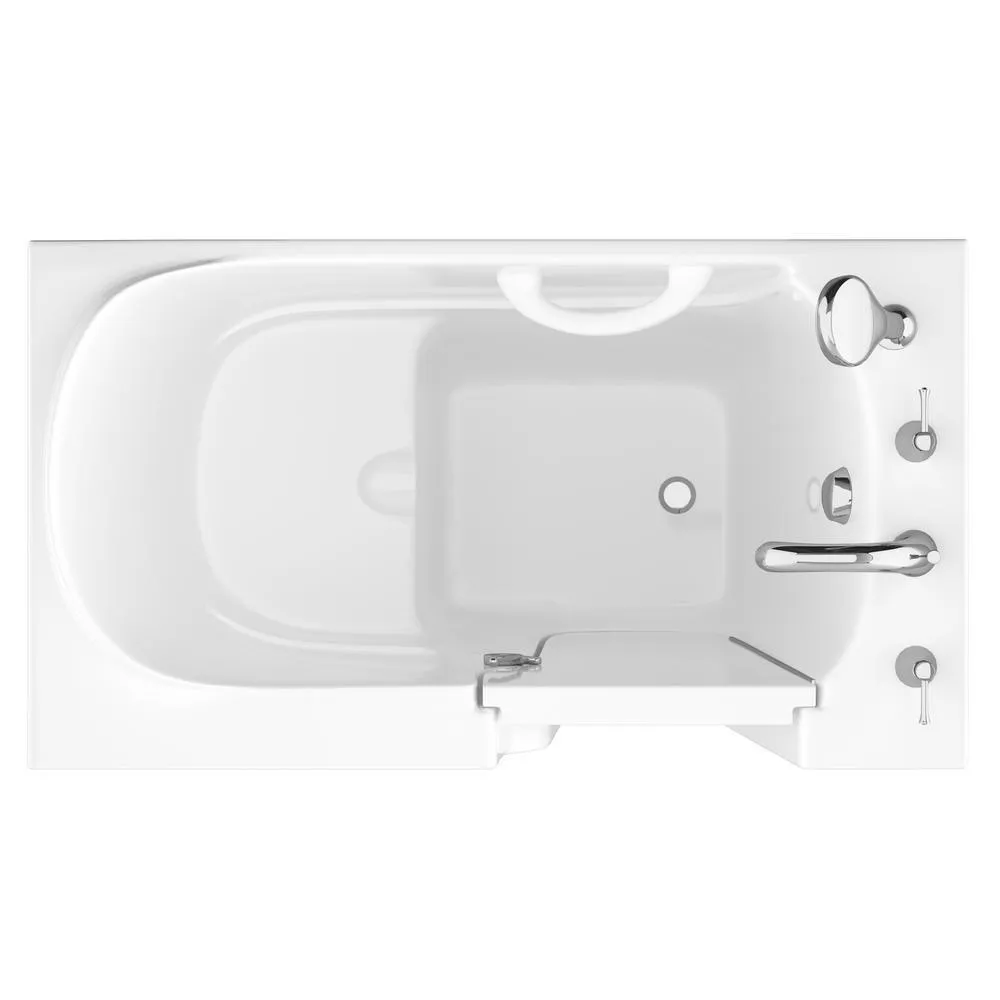 Universal Tubs HD Series 26 in. x 46 in. Right Drain Quick-Fill Walk-In Soaking Bathtub in White, photo 2 of 22